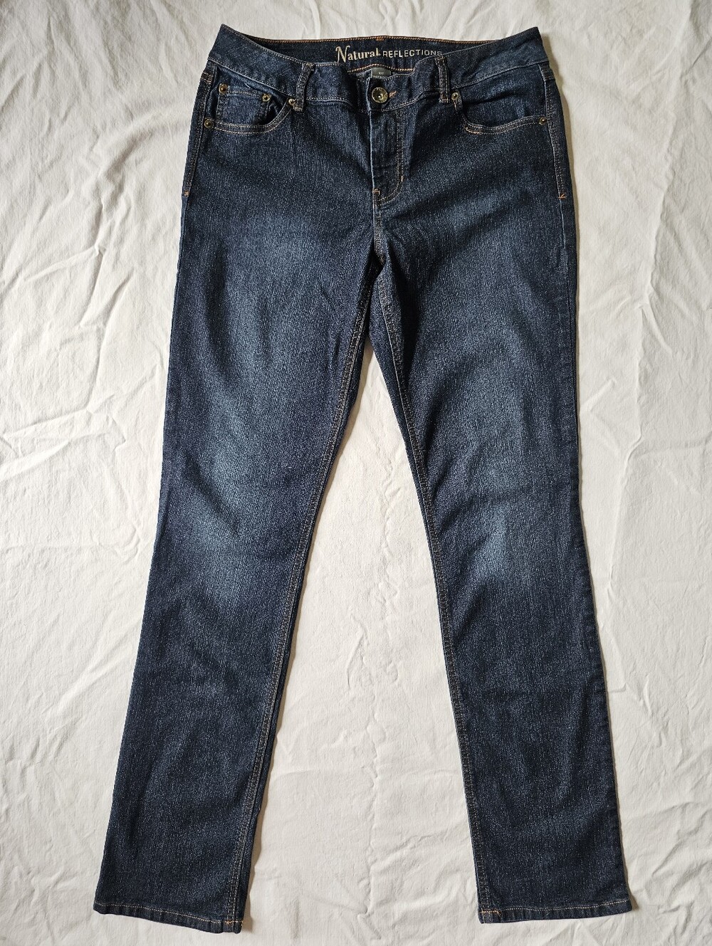Natural Reflections Dark Blue Straight Leg Midrise NWOT Jeans Size 10T